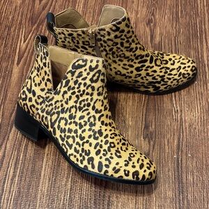 Leopard Print Ankle Boots